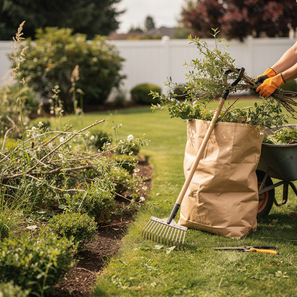 Azteca Lawn Care, LLC professional yard cleanup and debris removal service in Medford, Oregon
