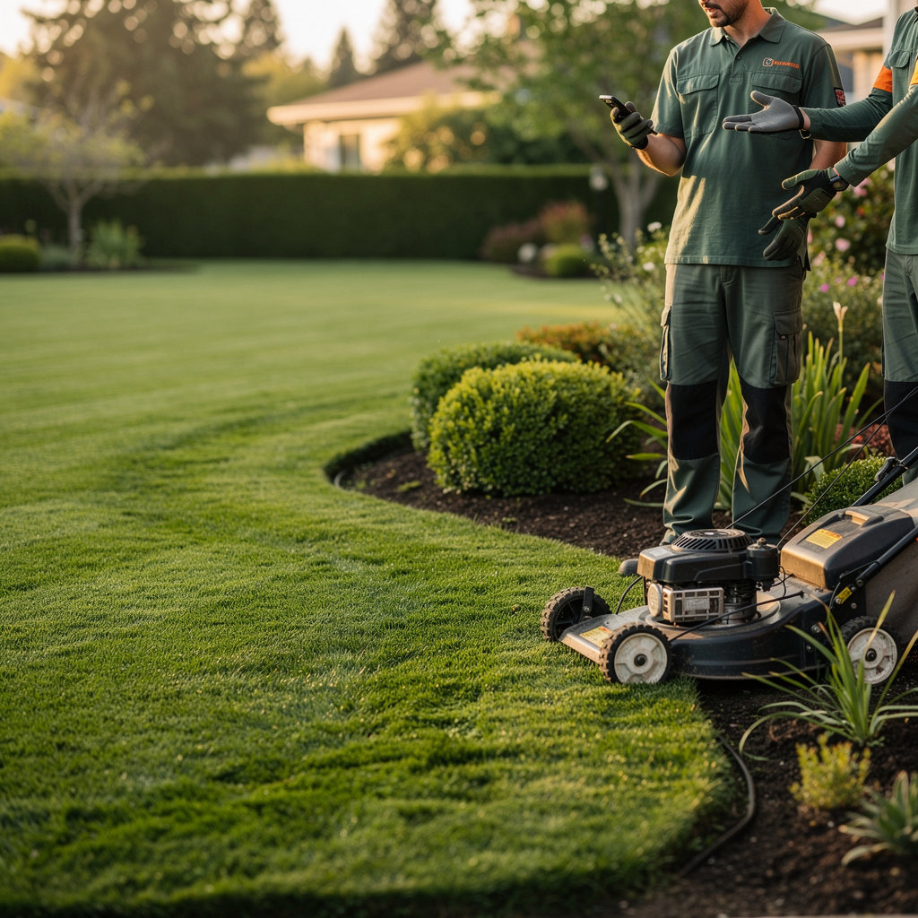 Azteca Lawn Care, LLC professional team providing expert yard cleanup and lawn maintenance services in Medford, Oregon